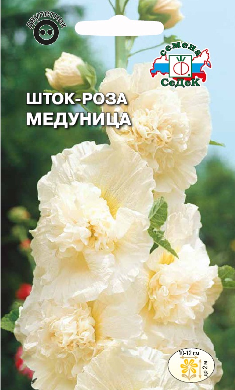 Семена цветов - Шток-Роза Медуница 0,1 г - 2 пакета
