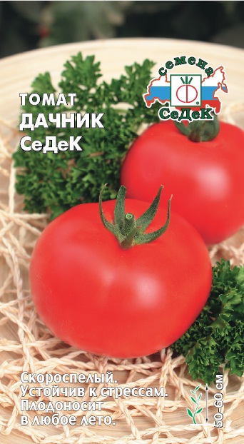 Семена - Томат Дачник СеДеК 0,1 г - 2 пакета